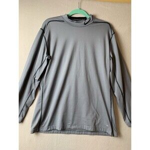 Nike Pro Combat Shirt Mens XL Gray HyperWarm Fitted Dri Fit Long Sleeve